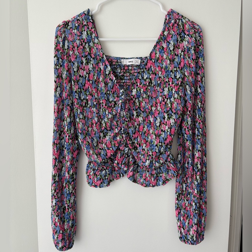Mango Floral Blouse